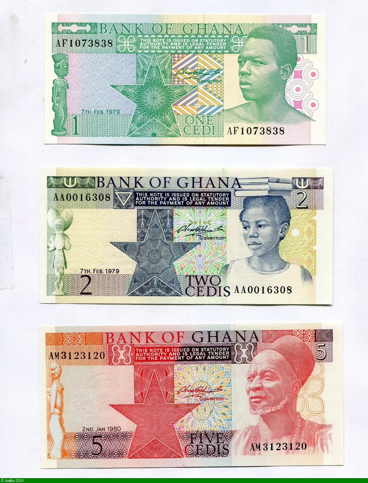 Lot de 1-2 & 5 Cedis