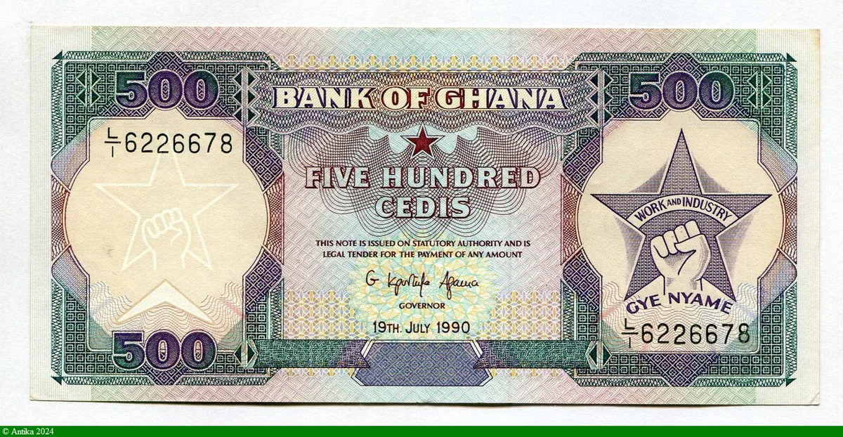500 Cedis Armoiries
