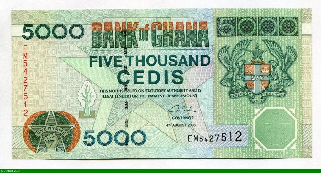 5000 Cedis Armoiries