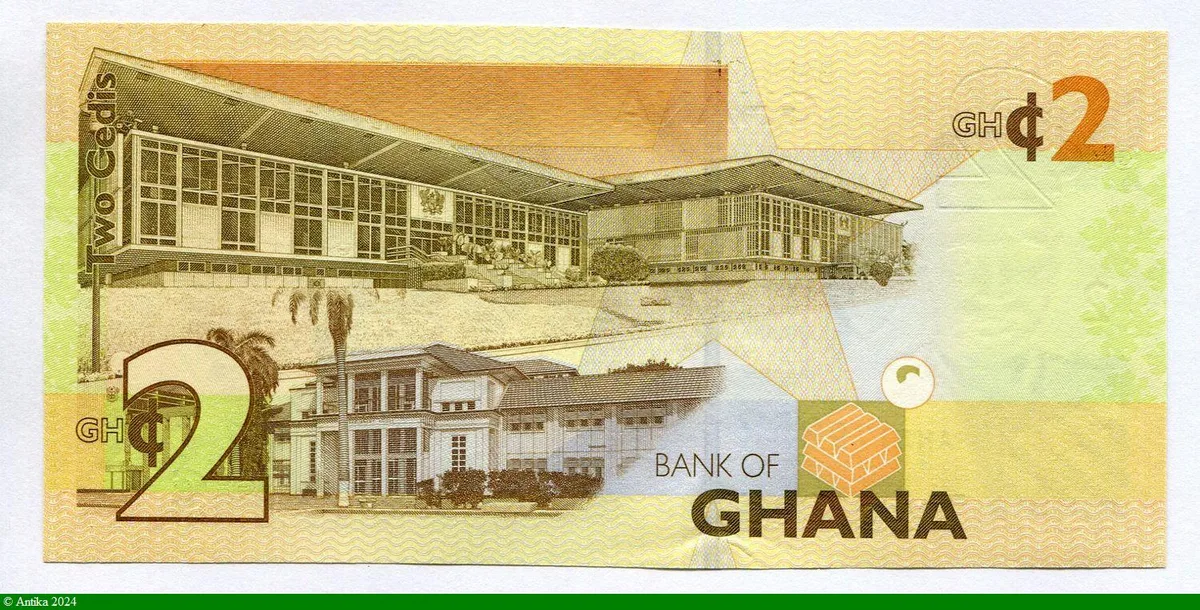 2 Cedis Buste du Dct Kwane Nkrumah