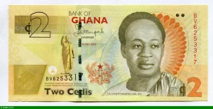 2 Cedis Buste du Dct Kwane Nkrumah
