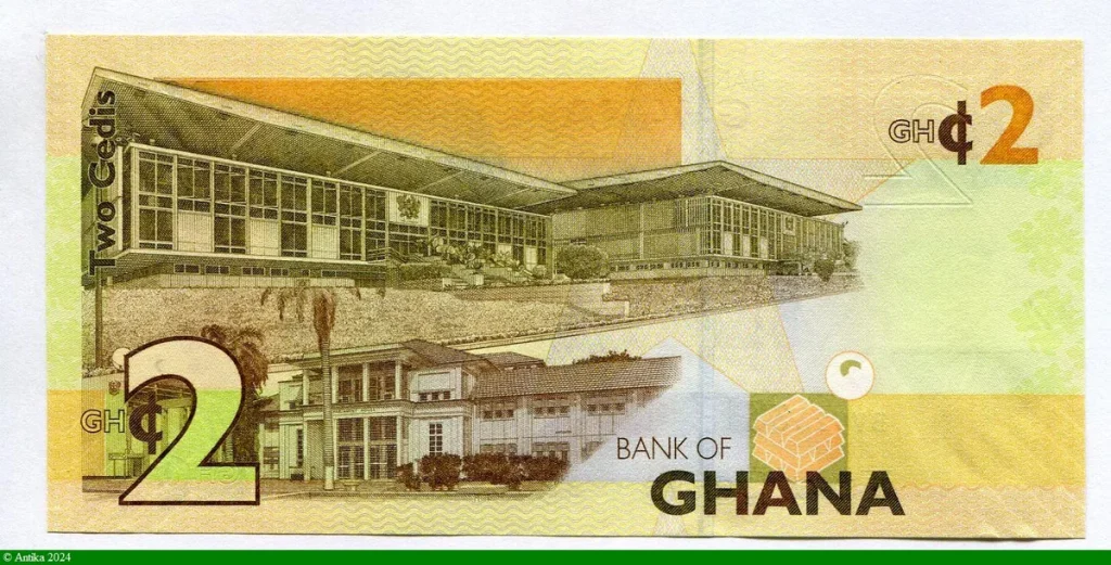 2 Cedis Buste du Dct Kwane Nkrumah