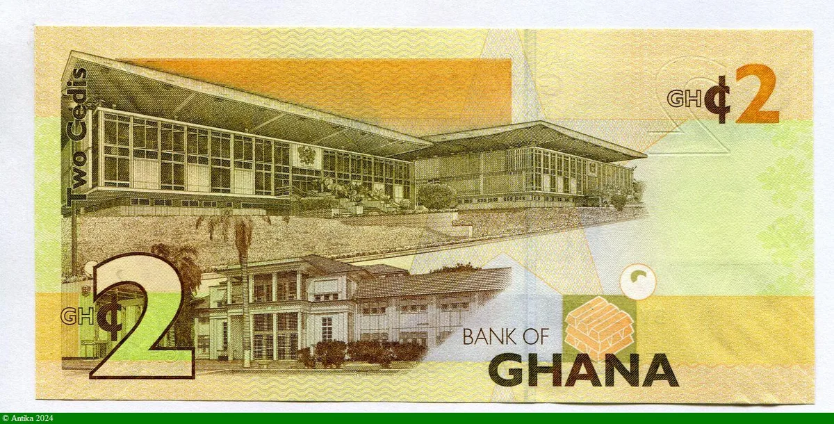2 Cedis Buste du Dct Kwane Nkrumah