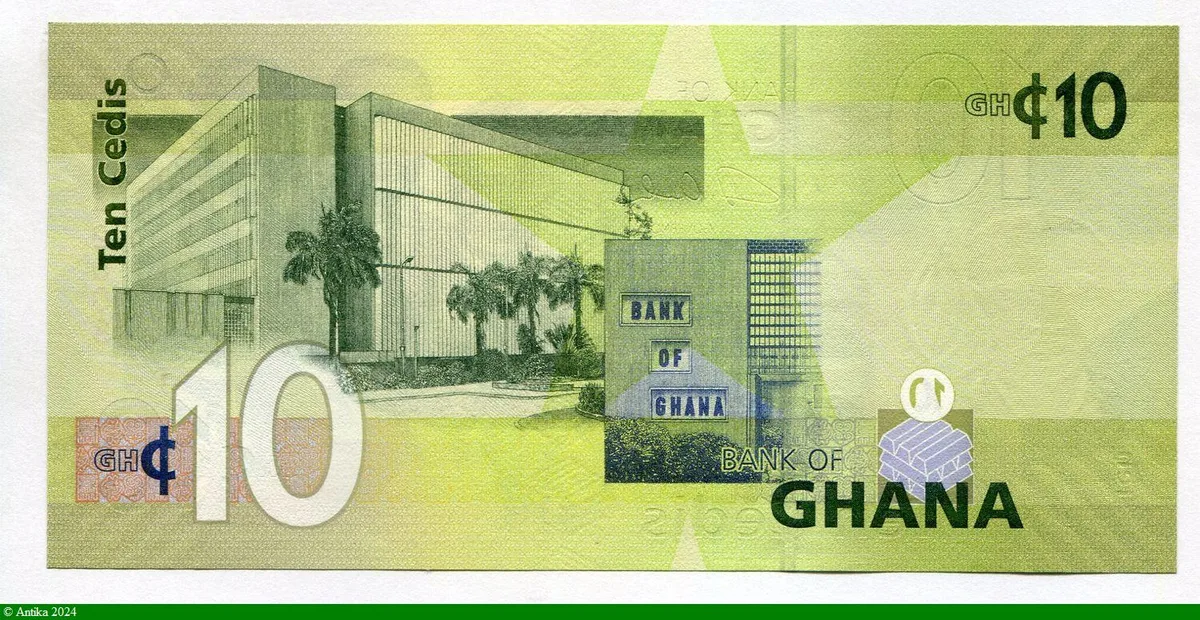10 Cedis Buste de 6 grands Dirigeants