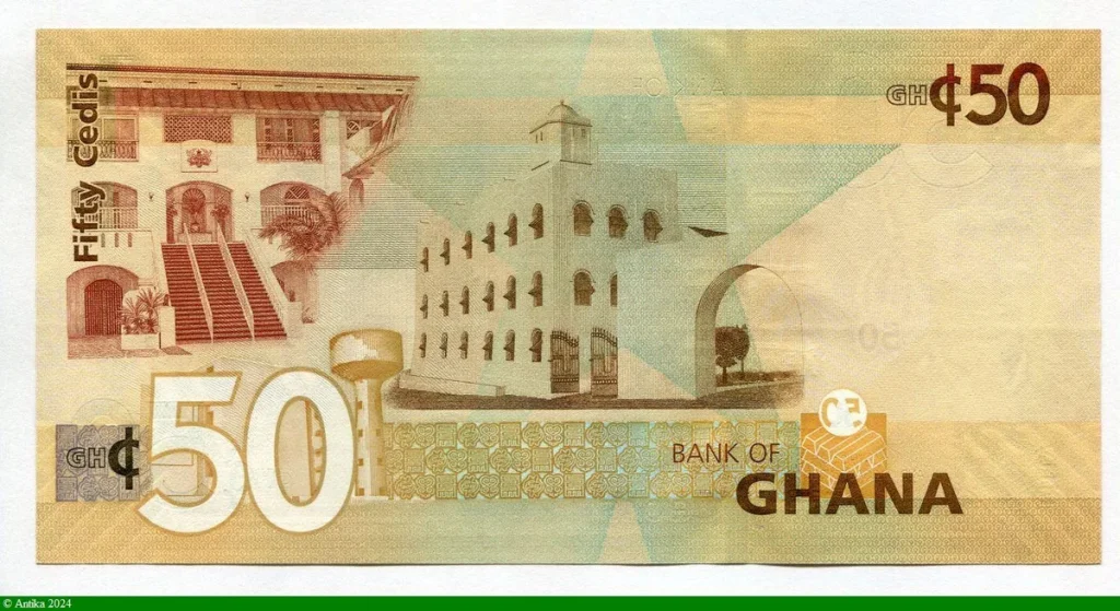 50 Cedis Buste de 6 grands Dirigeants