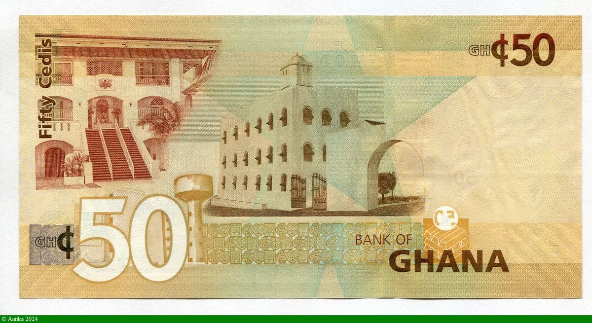 50 Cedis Buste de 6 grands Dirigeants