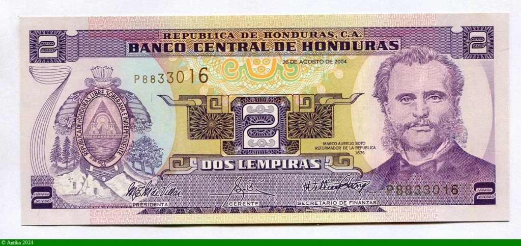 2 Lempiras M.A.Soto
