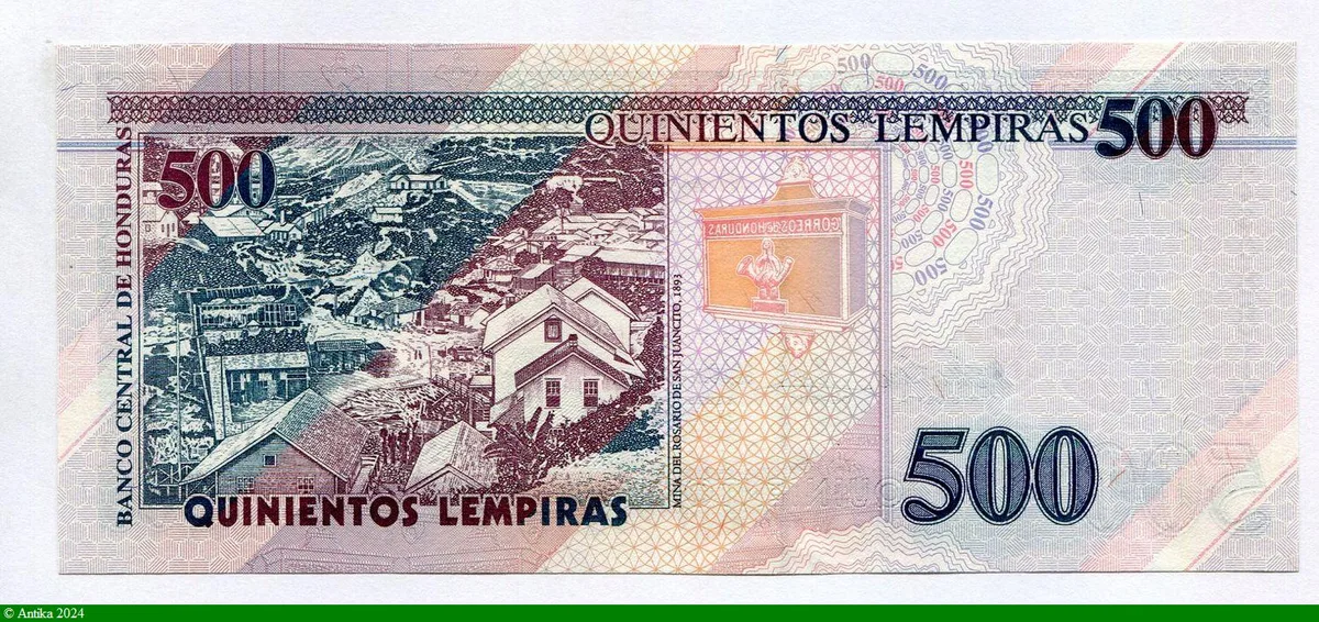 500 Lempiras Dct Ramon Rosa