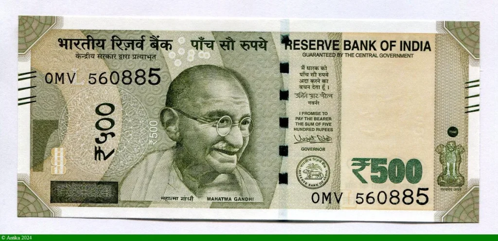 500 Rupees Mahatma Gandhi