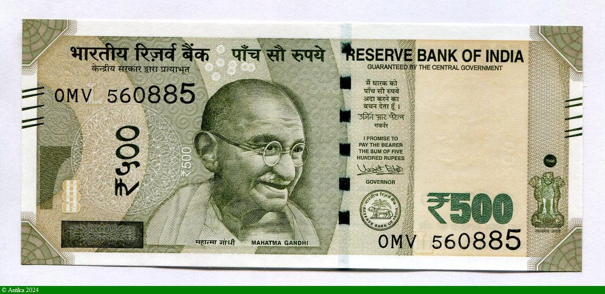 500 Rupees Mahatma Gandhi