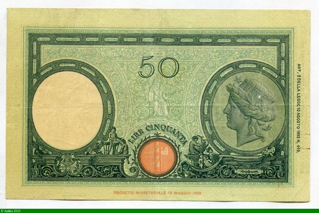 50 Lire Italia & 2 enfants