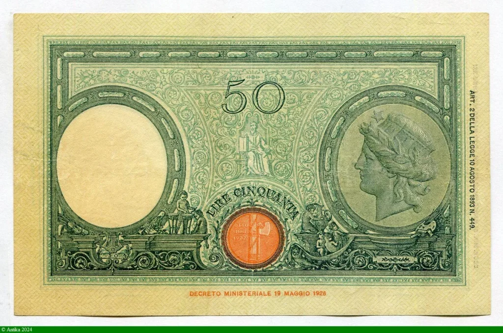 50 Lire Italia & 2 enfants