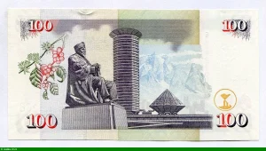 100 Shilingi Buste du président Mzee Jomo Kenyatta