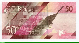 50 Shilingi Statue de Kenyatta