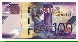 100 Shilingi Statue de Kenyatta