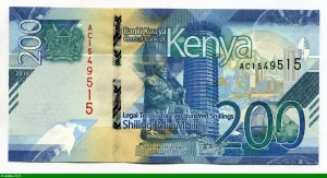 200 Shilingi Statue de Kenyatta