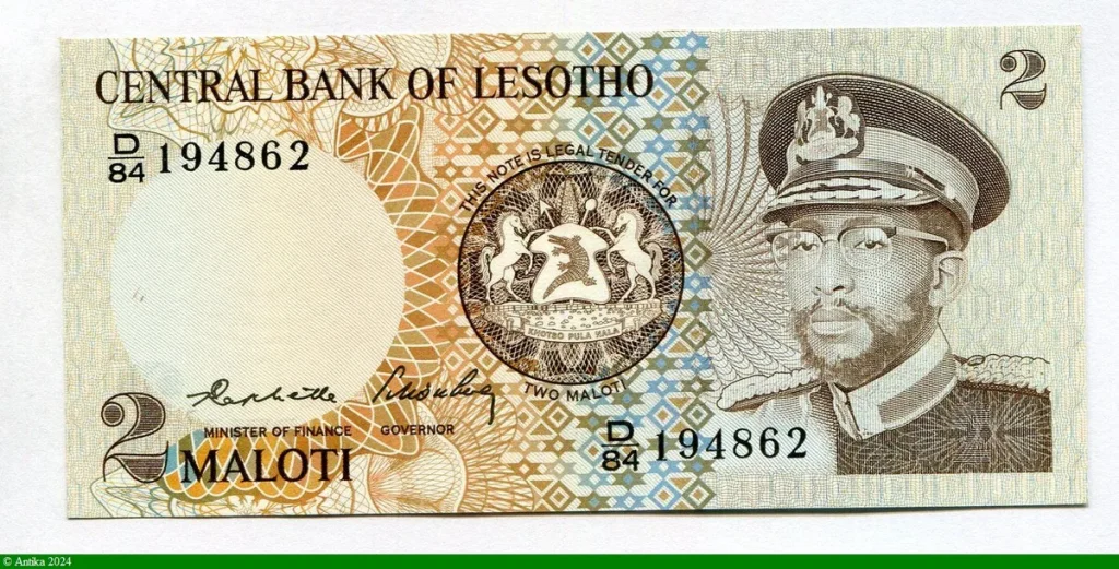 2 Maloti Roi Moshoeshoe II & Armoirie