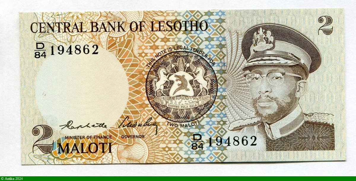 2 Maloti Roi Moshoeshoe II & Armoirie