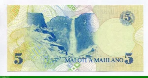 5 Maloti Roi Moshoeshoe II & Armoirie * *