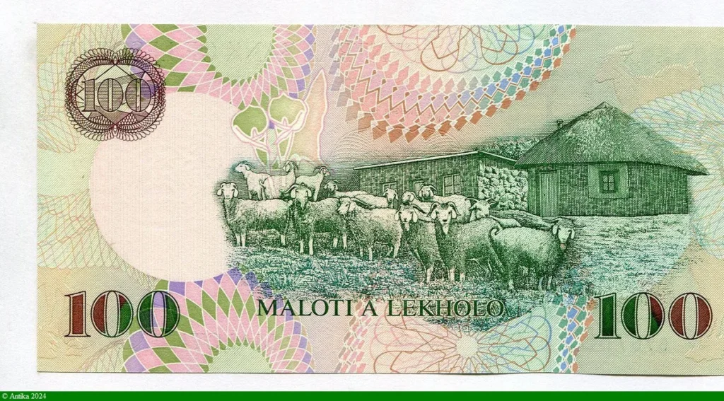 100 Maloti Roi Moshoeshoe II Guerrier PROMO