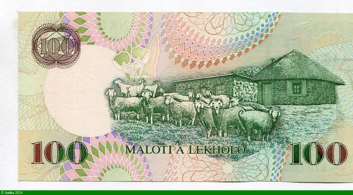 100 Maloti Roi Moshoeshoe II Guerrier PROMO