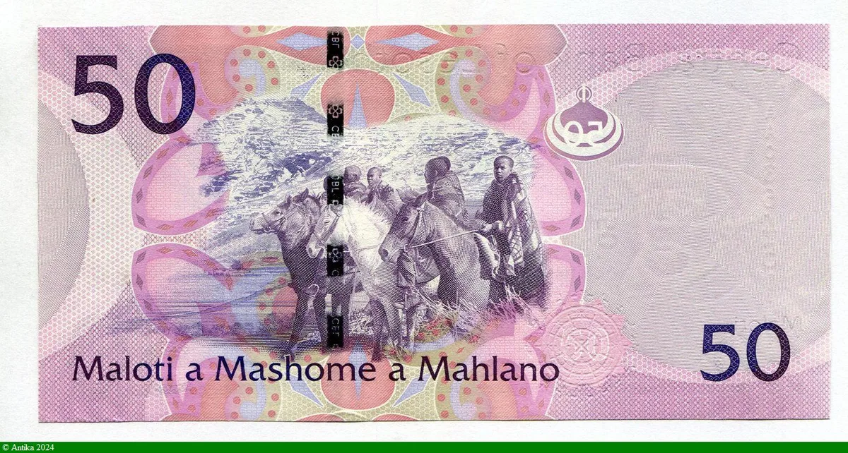 50 Maloti Les 3 Rois Moshoeshoe I & II & Letsie II