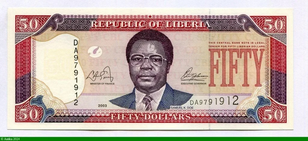 50 Dollars Samuel K.Doe