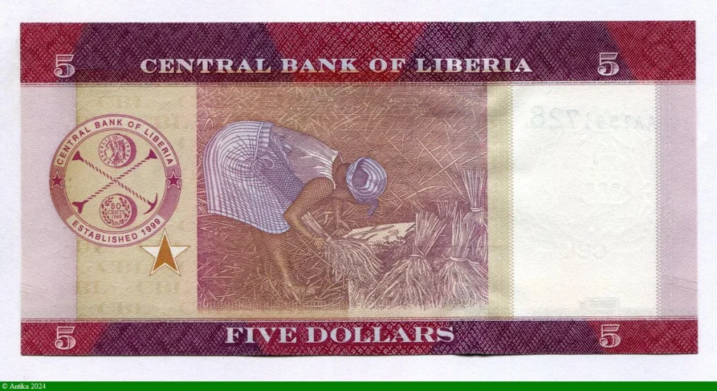 5 Dollars Edward J.Roye * *