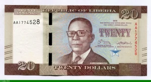 20 Dollars William V.S Tubman