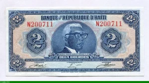2 Gourdes Dct F.Duvallier RARETE