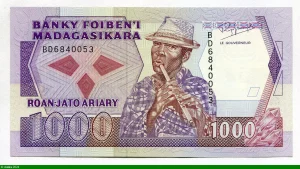 1000 Francs/ 200 Ariary Roberto Frah Flutîste