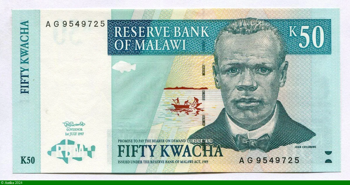 50 Kwacha Kwacha Portrait John Chilembwe