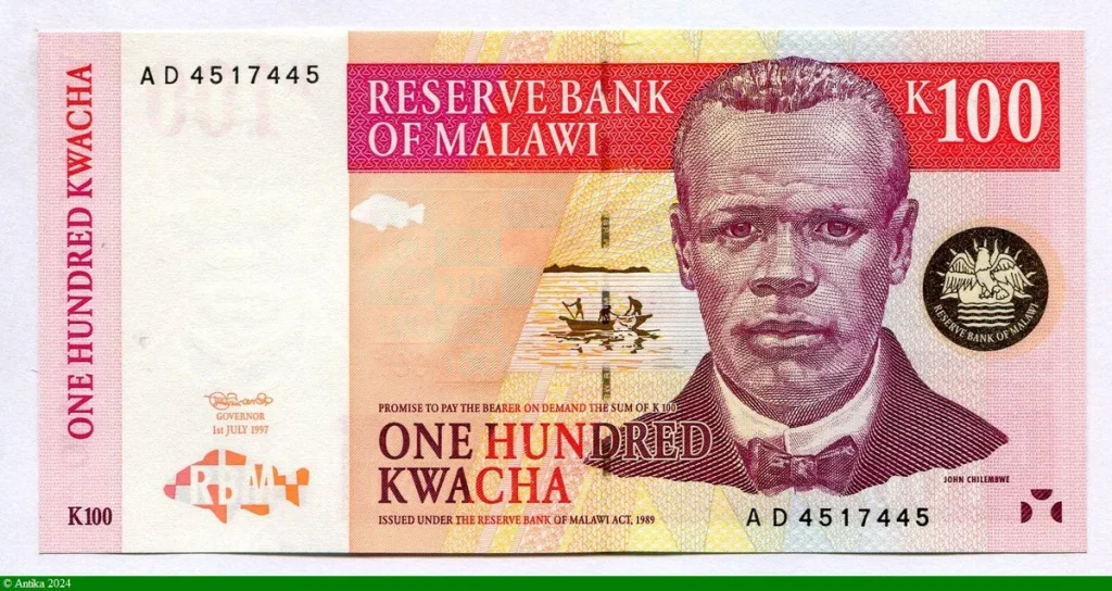 100 Kwacha Portrait John Chilembwe