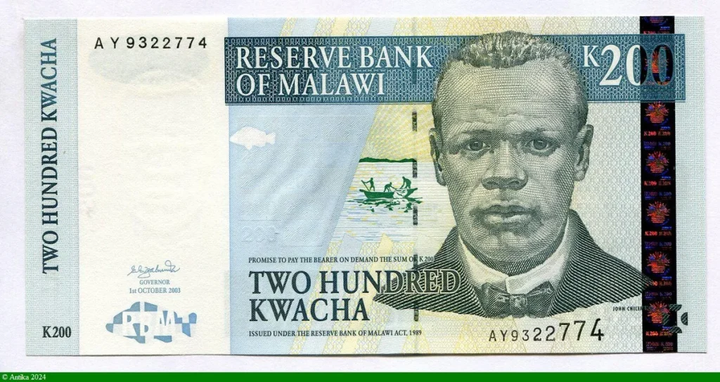 200 Kwacha Portrait John Chilembwe