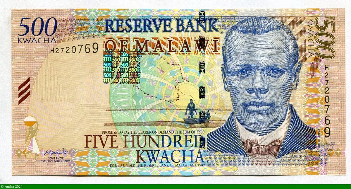 500 Kwacha Portrait John Chilembwe
