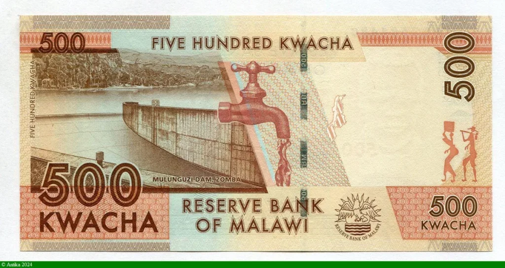 500 Kwacha Portrait Révérend John Chilembwe