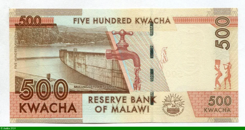 500 Kwacha Portrait Révérend John Chilembwe