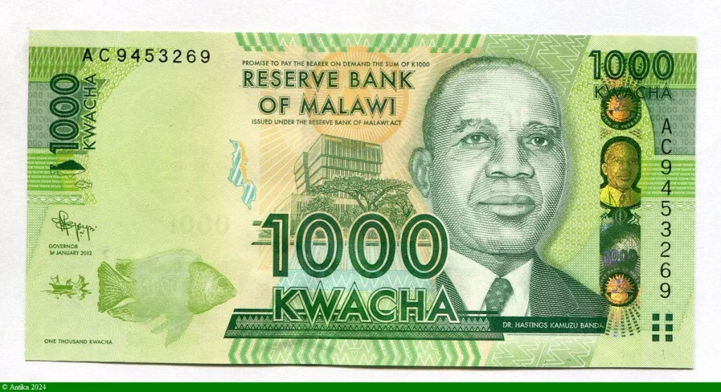 1000 Kwacha Président Dct Hastings Kamuzu Banda