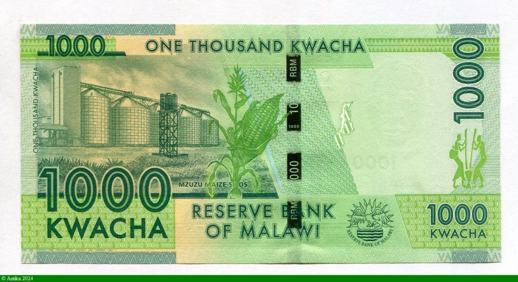 1000 Kwacha Président Dct Hastings Kamuzu Banda