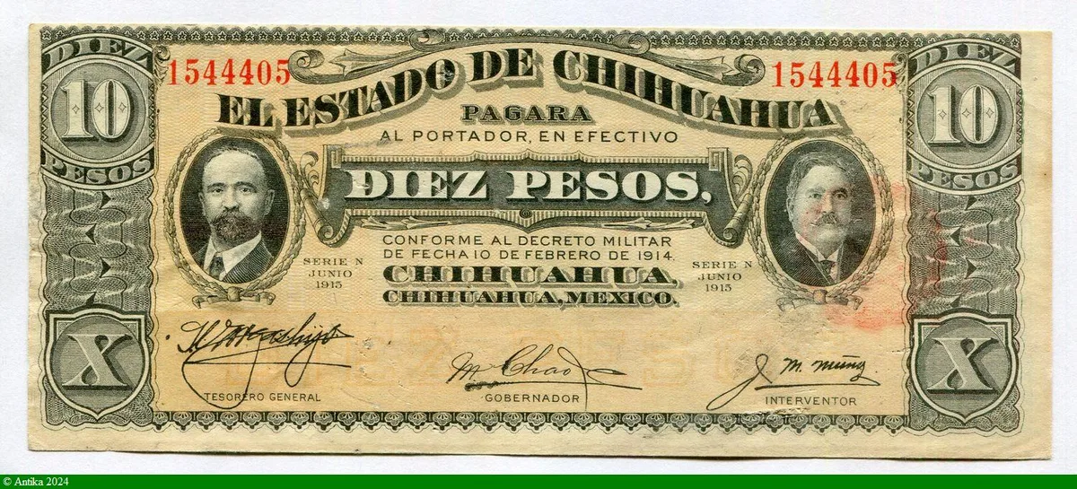 10 Pesos Estado de Chihuahua