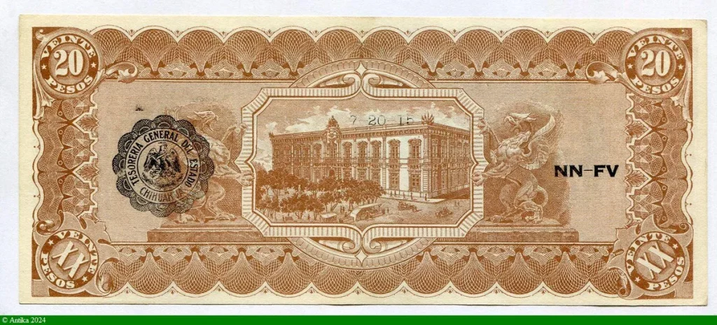 20 Pesos Estado de Chihuahua