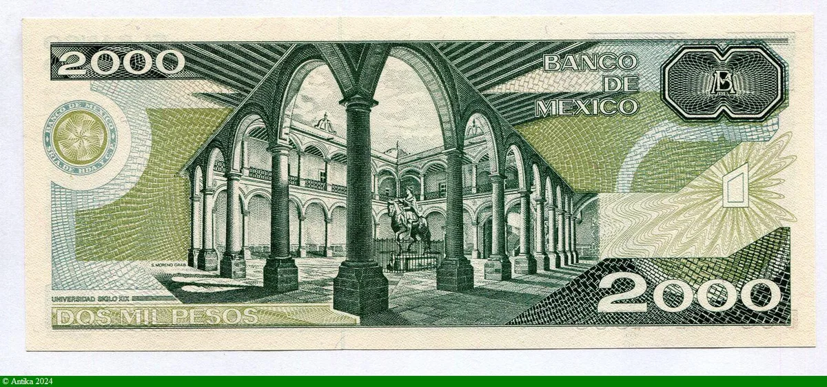 2000 Pesos Justo Sierra