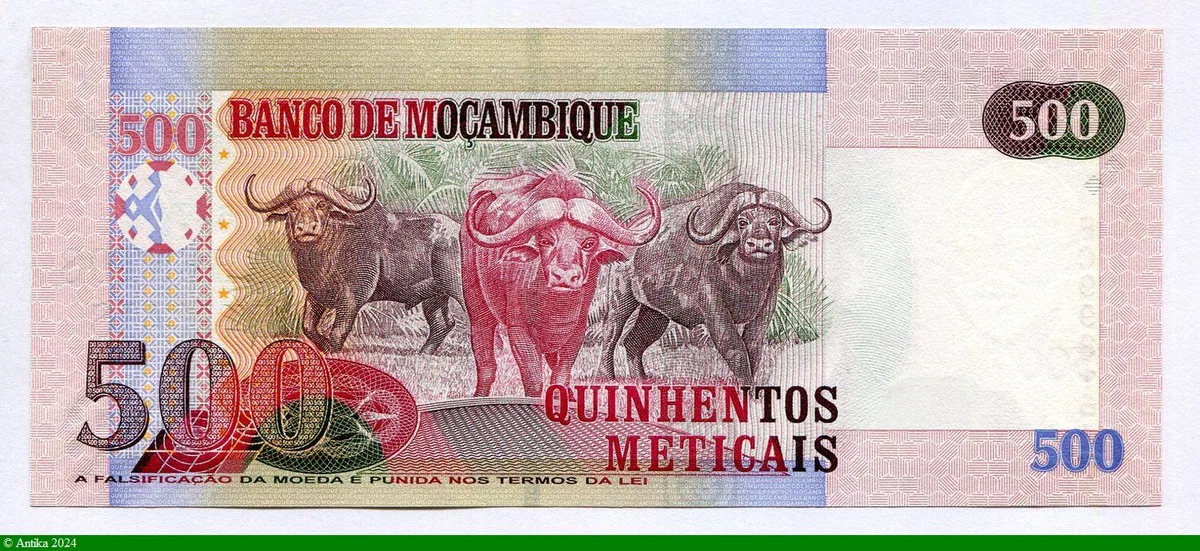 500 Meticais Samora Moises Machel
