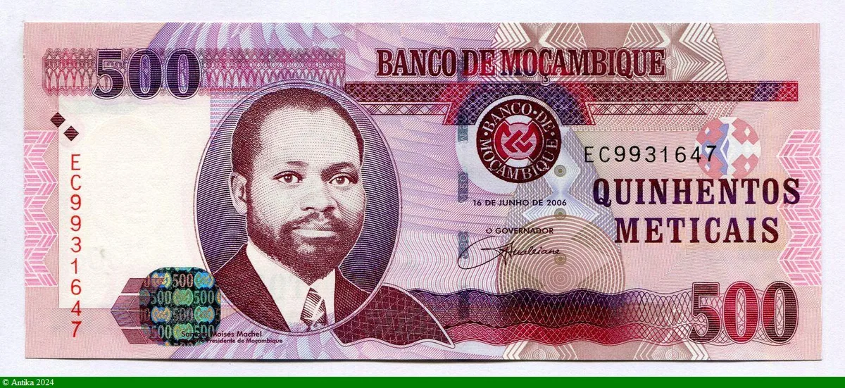 500 Meticais Samora Moises Machel
