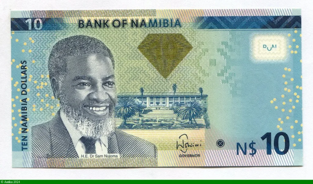 10 Dollars Namibien Dct Sam Nujoma * *
