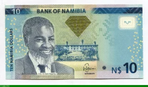 10 Dollars Namibien Dct Sam Nujoma * *