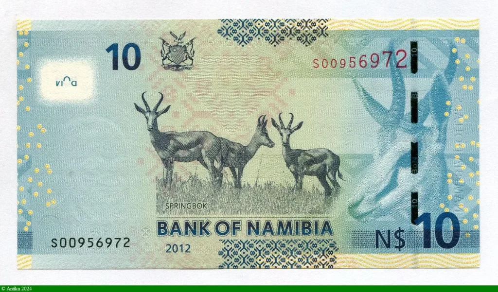 10 Dollars Namibien Dct Sam Nujoma * *