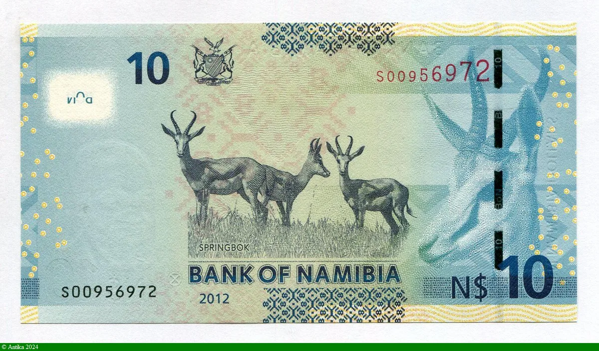 10 Dollars Namibien Dct Sam Nujoma * *
