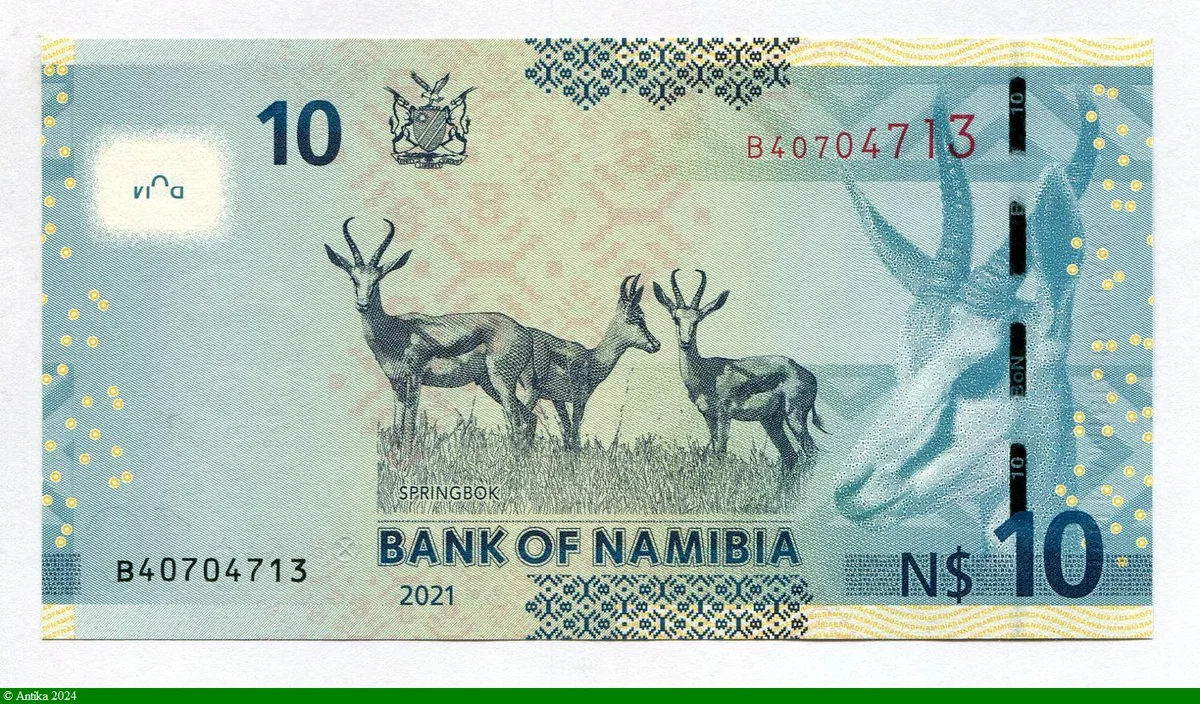 10 Dollars Namibien Dct Sam Nujoma & Batiment du Parlement