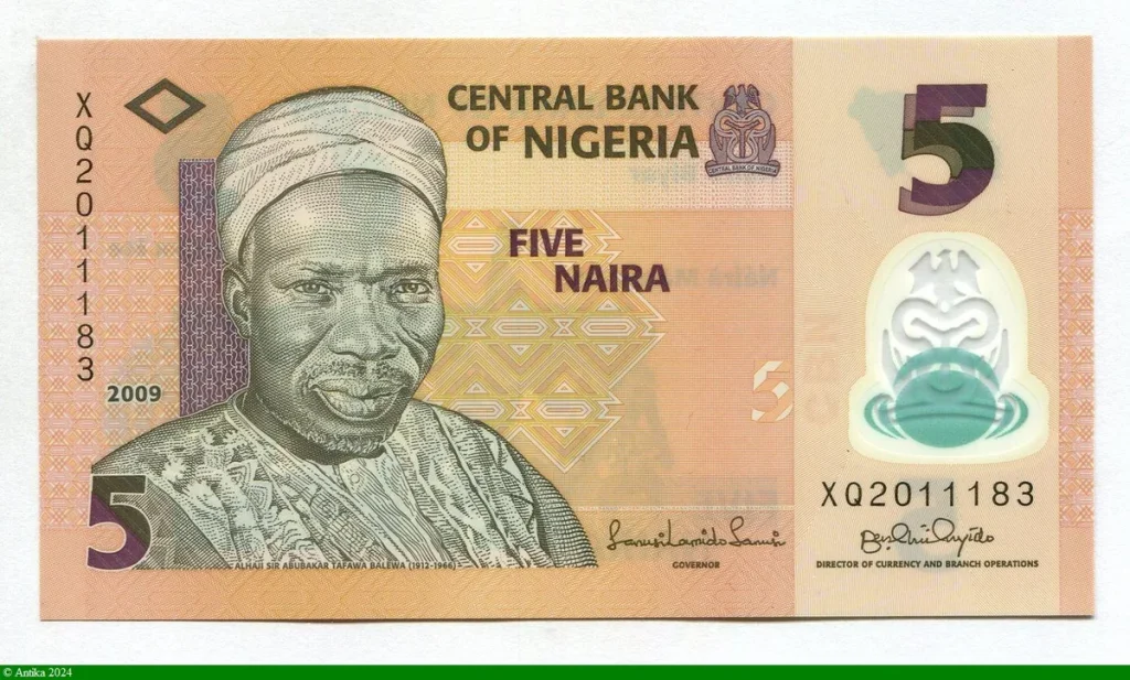 5 Naira A.Sir A.Tafawa Salewa